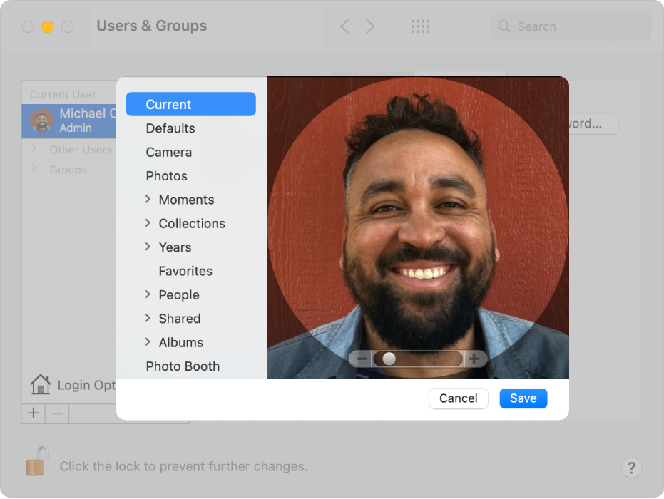 mac users and groups for photo load